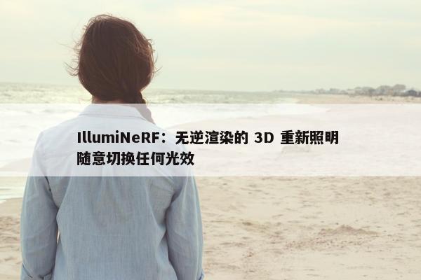 IllumiNeRF：无逆渲染的 3D 重新照明 随意切换任何光效