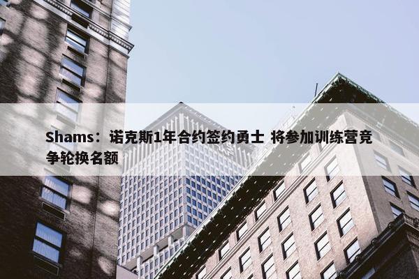 Shams：诺克斯1年合约签约勇士 将参加训练营竞争轮换名额