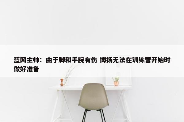 篮网主帅：由于脚和手腕有伤 博扬无法在训练营开始时做好准备